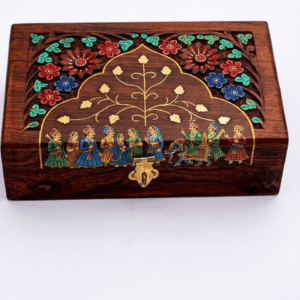 Rajasthani Painted Wooden Storage Box