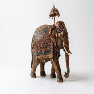 Handcrafted Wooden Decorative Elephant